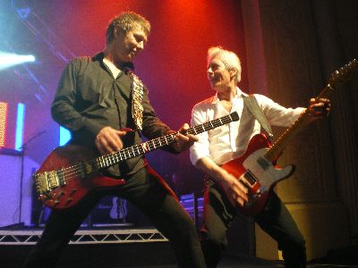 Rhino and Andy having fun on stage in Adelaide