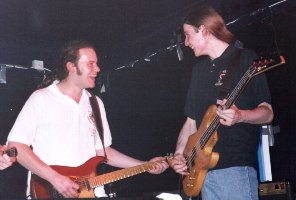Duncan and Kieran laughing