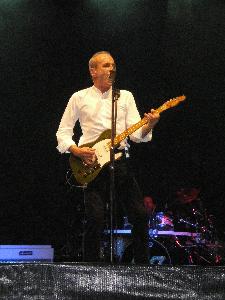 Francis rocking the huge crowd at the Clipsal 500 (photo by Lee Hawkins, please do not reproduce without permission)
