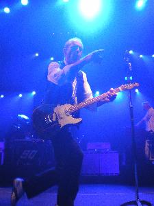 Francis points an accusing finger in Perth (photo by Lee Hawkins, please do not reproduce without permission)