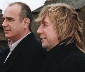 Rick and Francis outside the Ruskin Arms